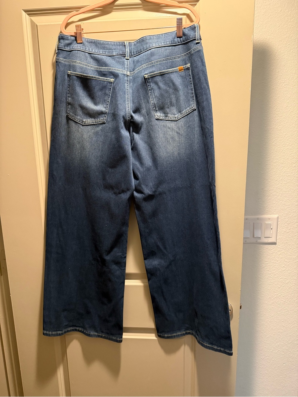 HALARA Women's Wide-Leg Denim Jeans - Blue - Picture 2 of 6